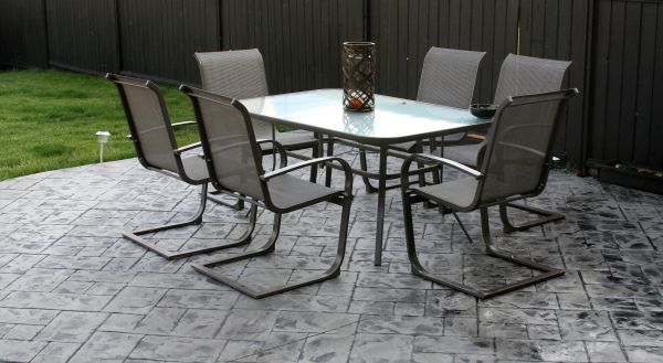 Backyard Concrete Stamping in Seattle